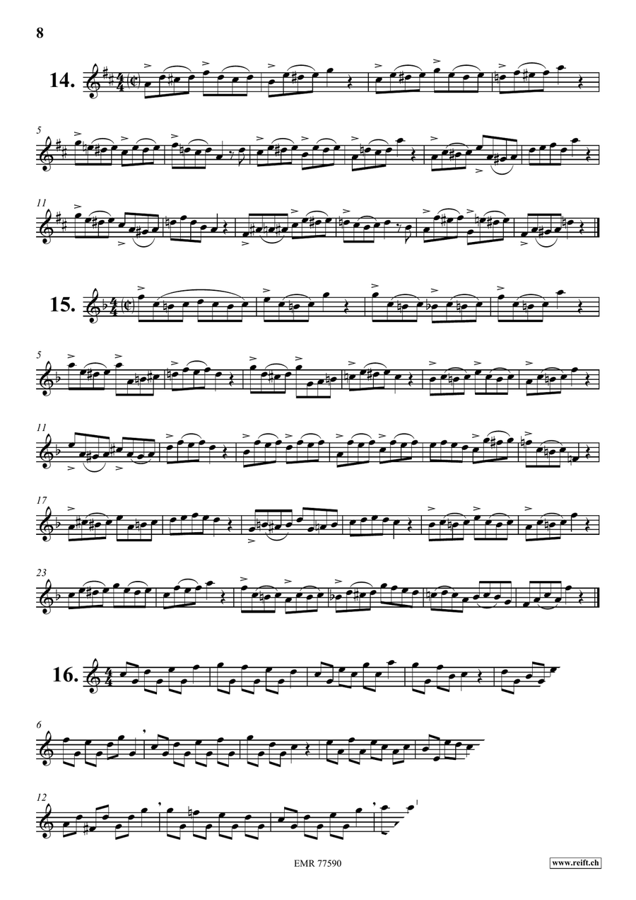 74 Studies 74 Studies Flute Solo scores gallery preview page 8