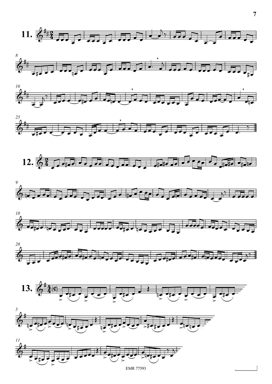 74 Studies 74 Studies Bass Clarinet scores gallery preview page 7