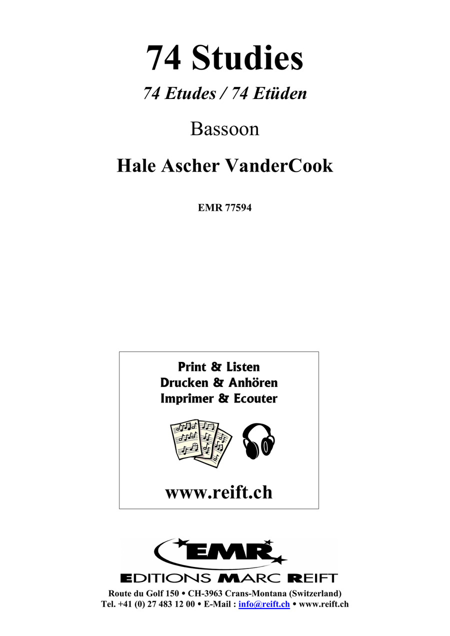 74 Studies 74 Studies Bassoon Solo scores gallery preview page 2