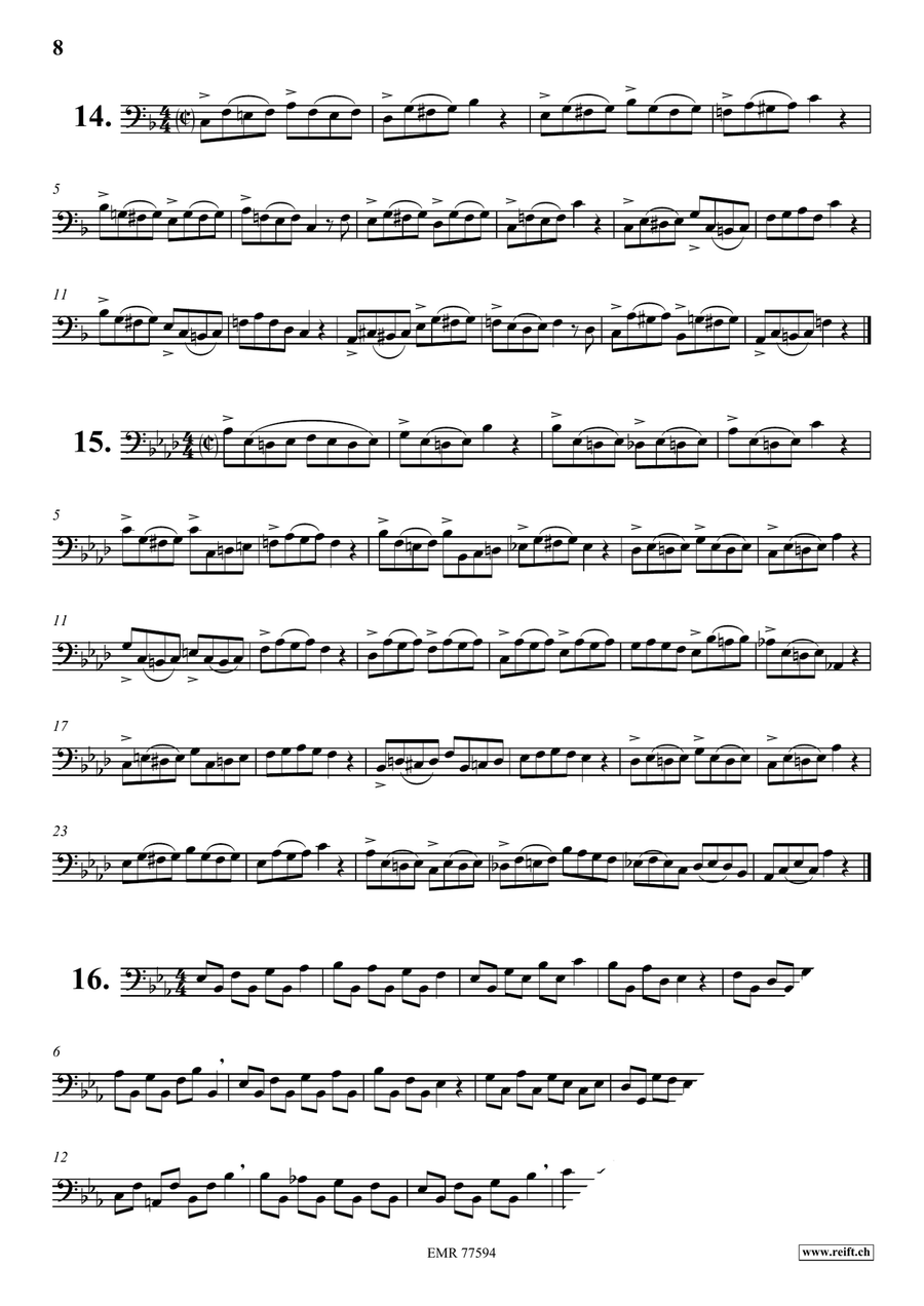 74 Studies 74 Studies Bassoon Solo scores gallery preview page 8