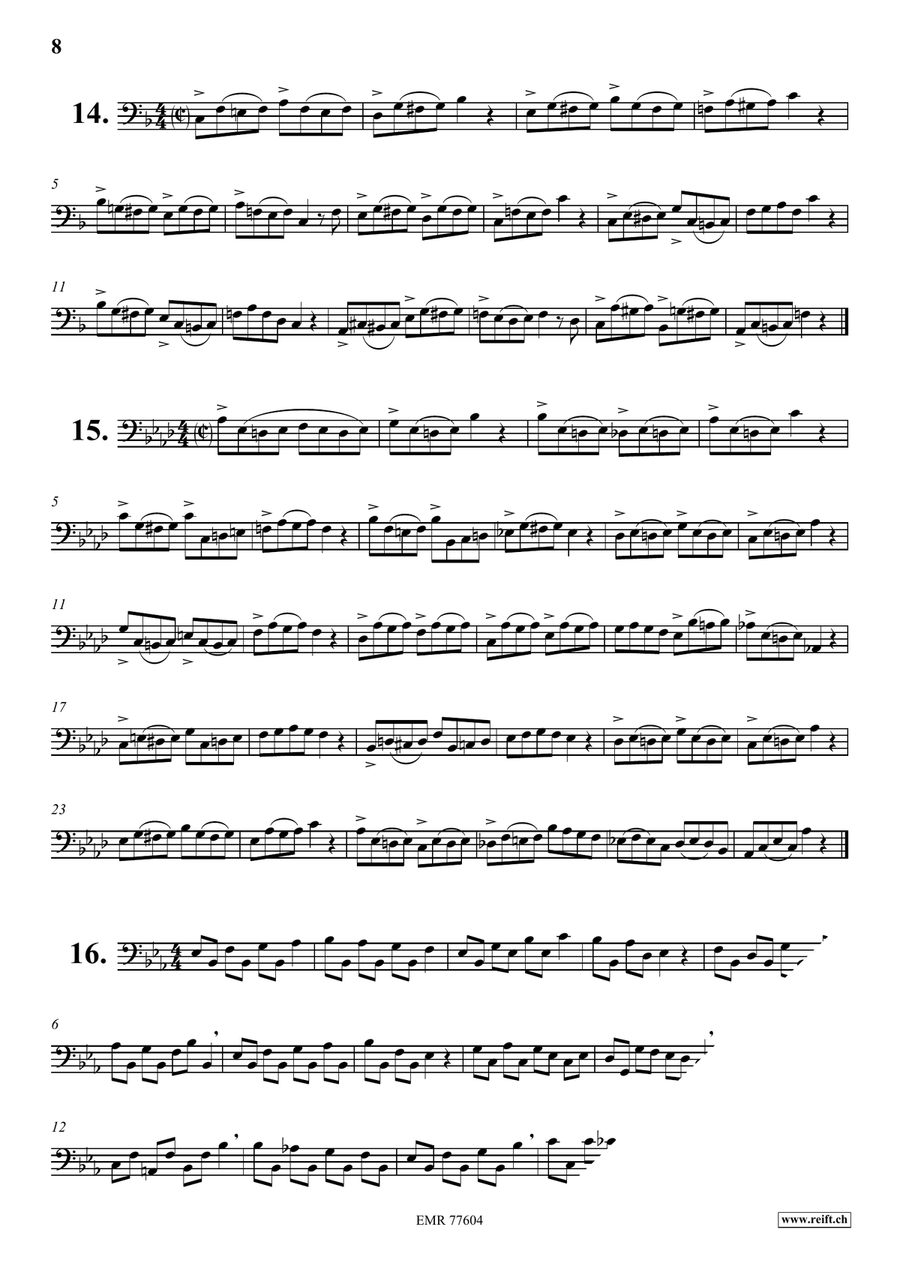 74 Studies 74 Studies Trombone scores gallery preview page 8