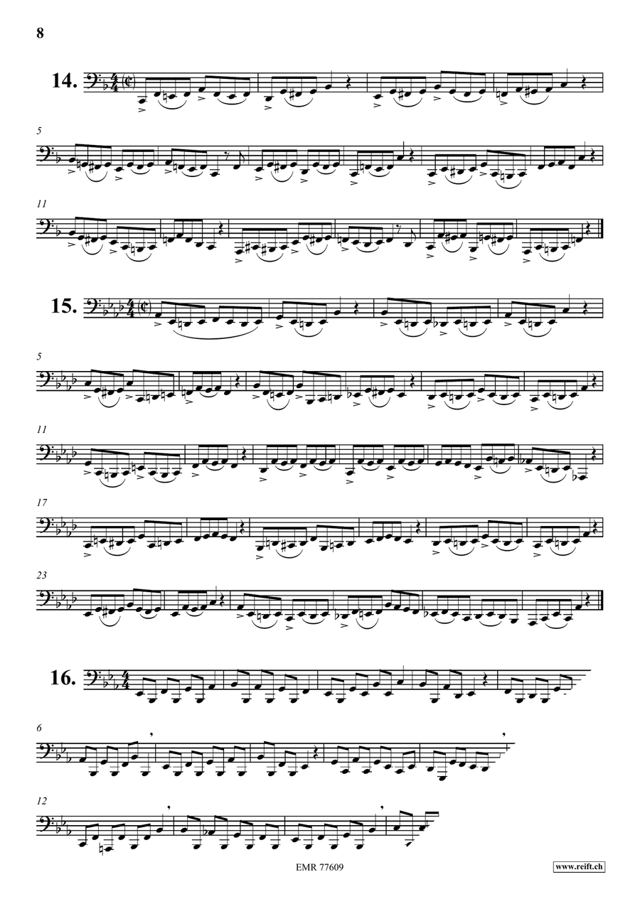 74 Studies 74 Studies Tuba scores gallery preview page 8