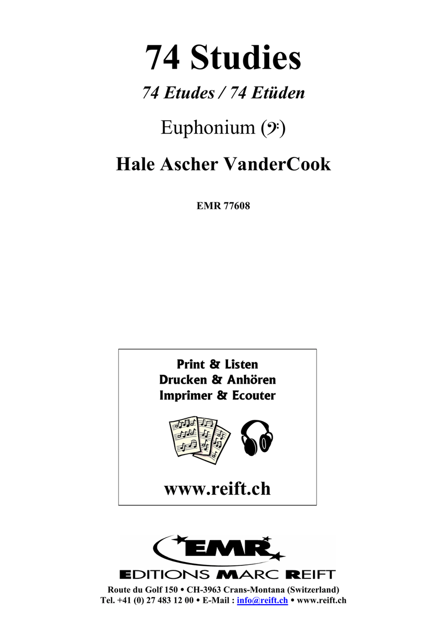74 Studies 74 Studies Euphonium scores gallery preview page 2