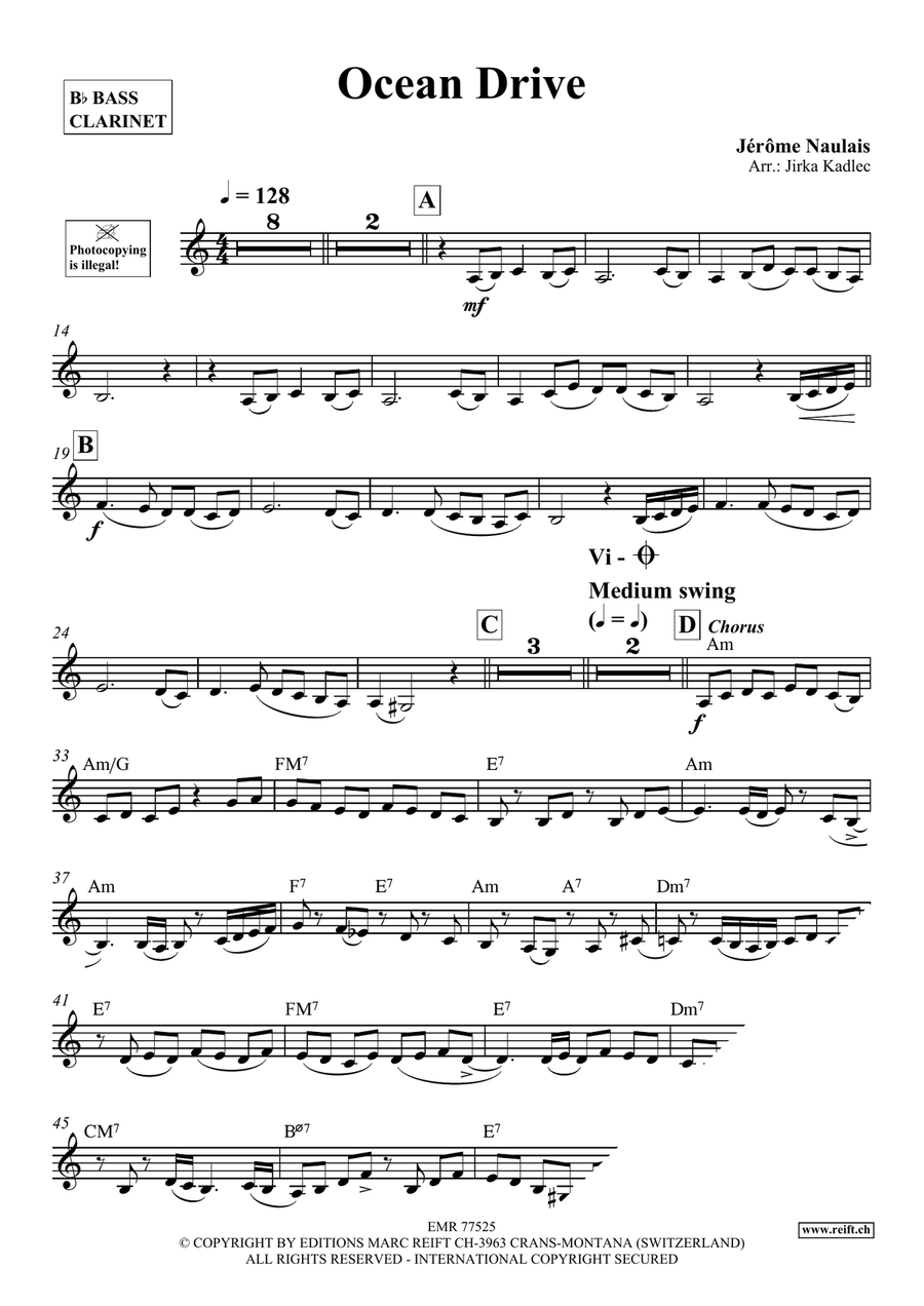 Ocean Drive Ocean Drive Bass Clarinet scores gallery preview page 4