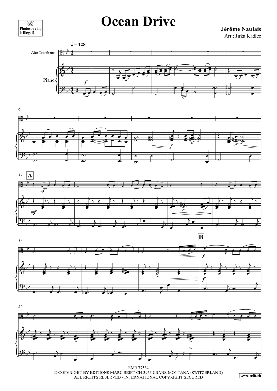 Ocean Drive Ocean Drive Piano Accompaniment scores gallery preview page 5