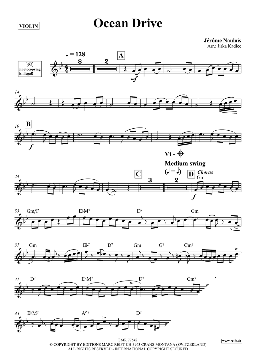 Ocean Drive Ocean Drive Violin Solo scores gallery preview page 4
