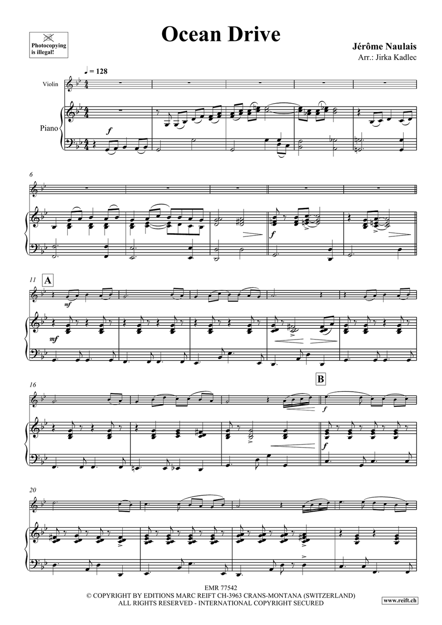 Ocean Drive Ocean Drive Violin Solo scores gallery preview page 5
