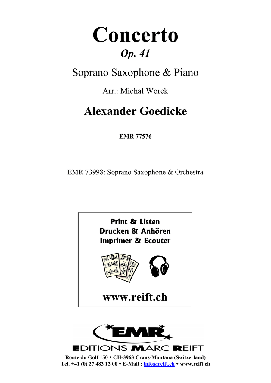 Concerto Concerto Soprano Saxophone scores gallery preview page 2