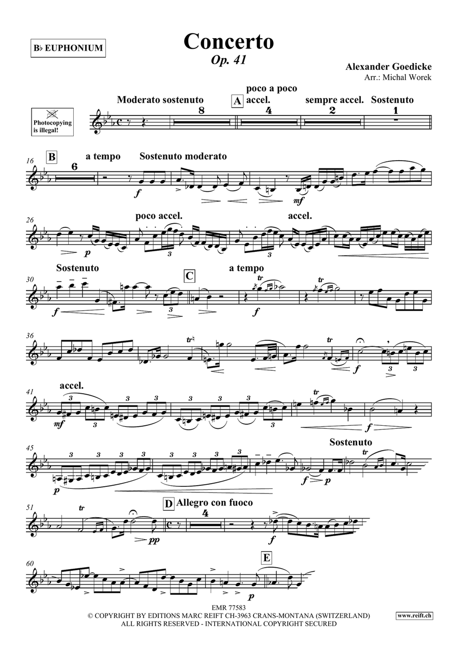 Concerto Concerto Euphonium scores gallery preview page 3