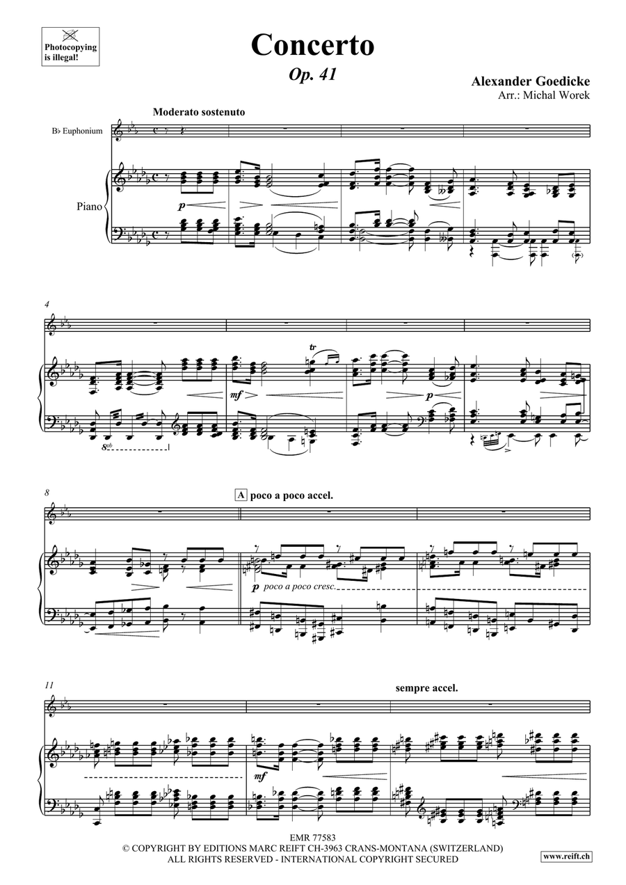 Concerto Concerto Euphonium scores gallery preview page 4