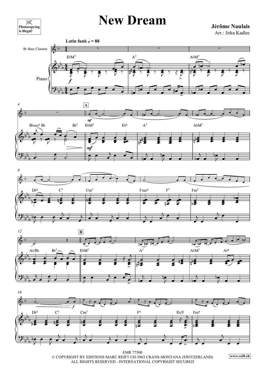 New Dream New Dream Bass Clarinet scores gallery preview page 5