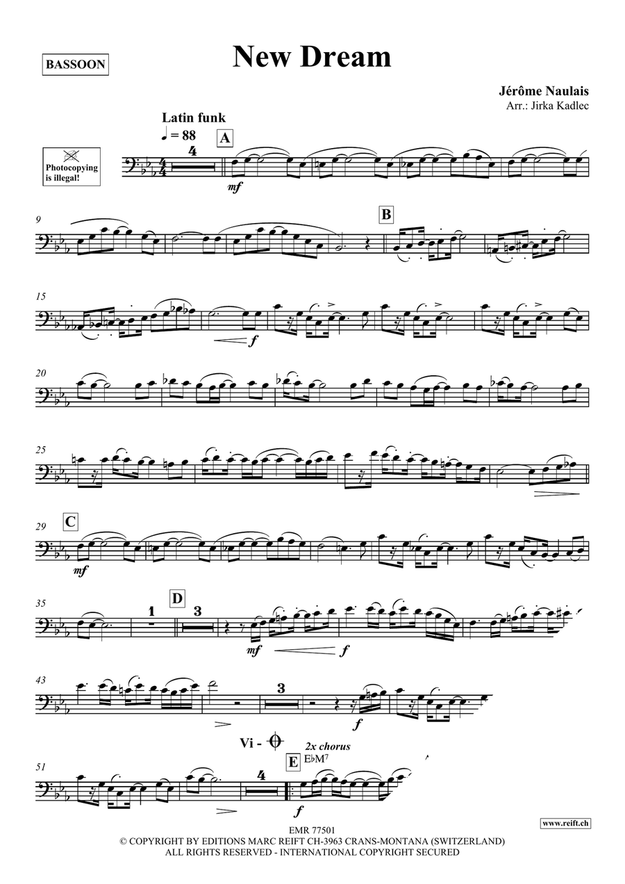 New Dream New Dream Bassoon Solo scores gallery preview page 4