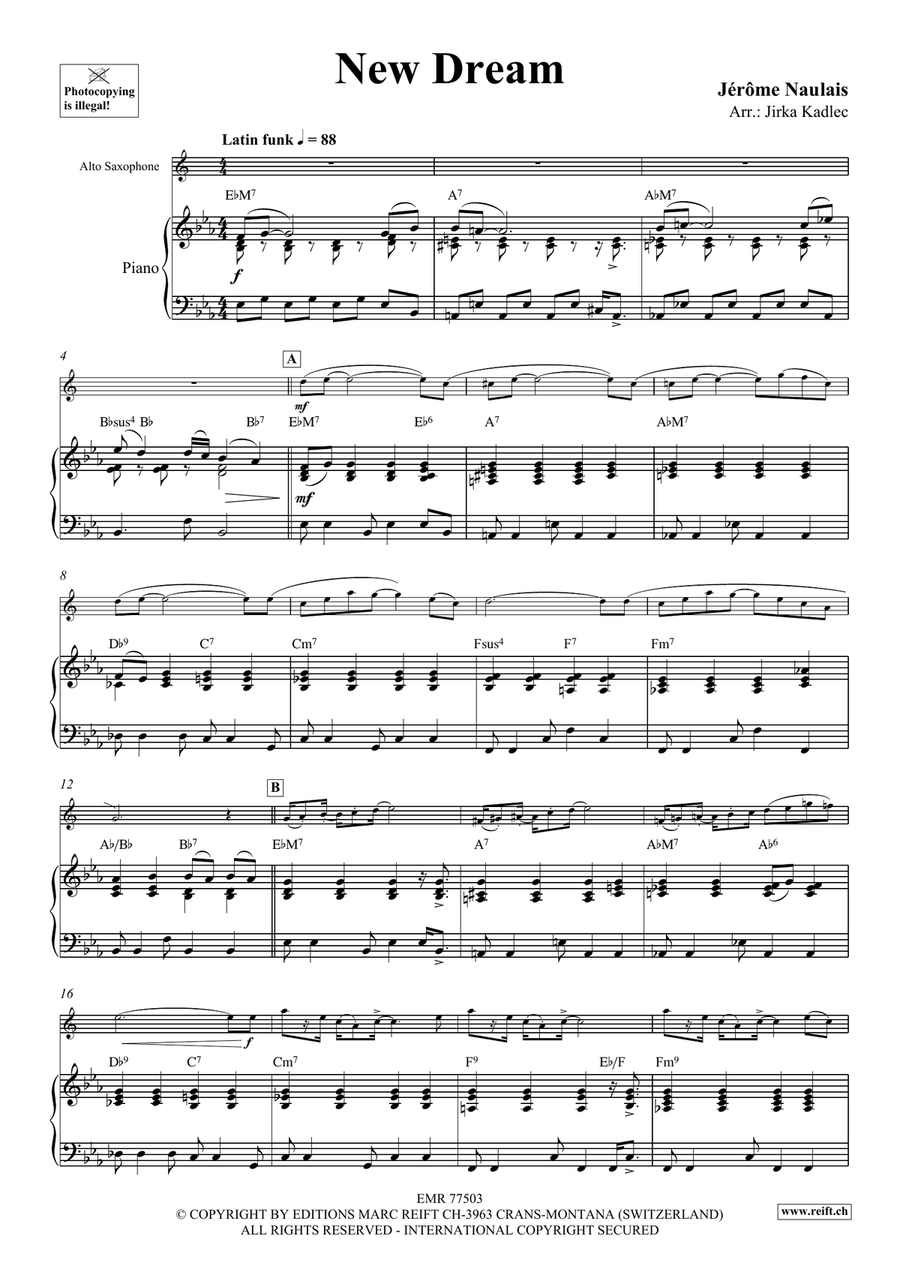 New Dream New Dream Alto Saxophone scores gallery preview page 5