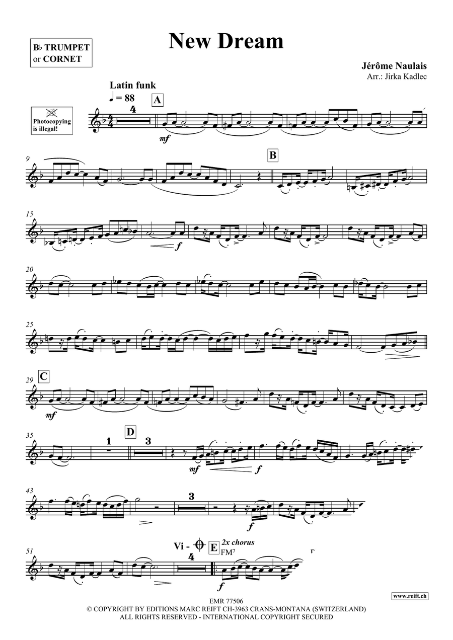 New Dream New Dream Cornet scores gallery preview page 4