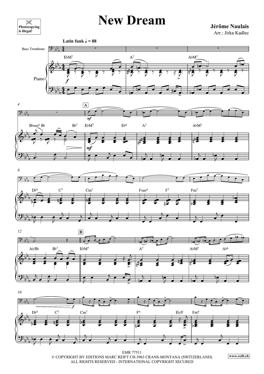 New Dream New Dream Bass Trombone scores gallery preview page 5