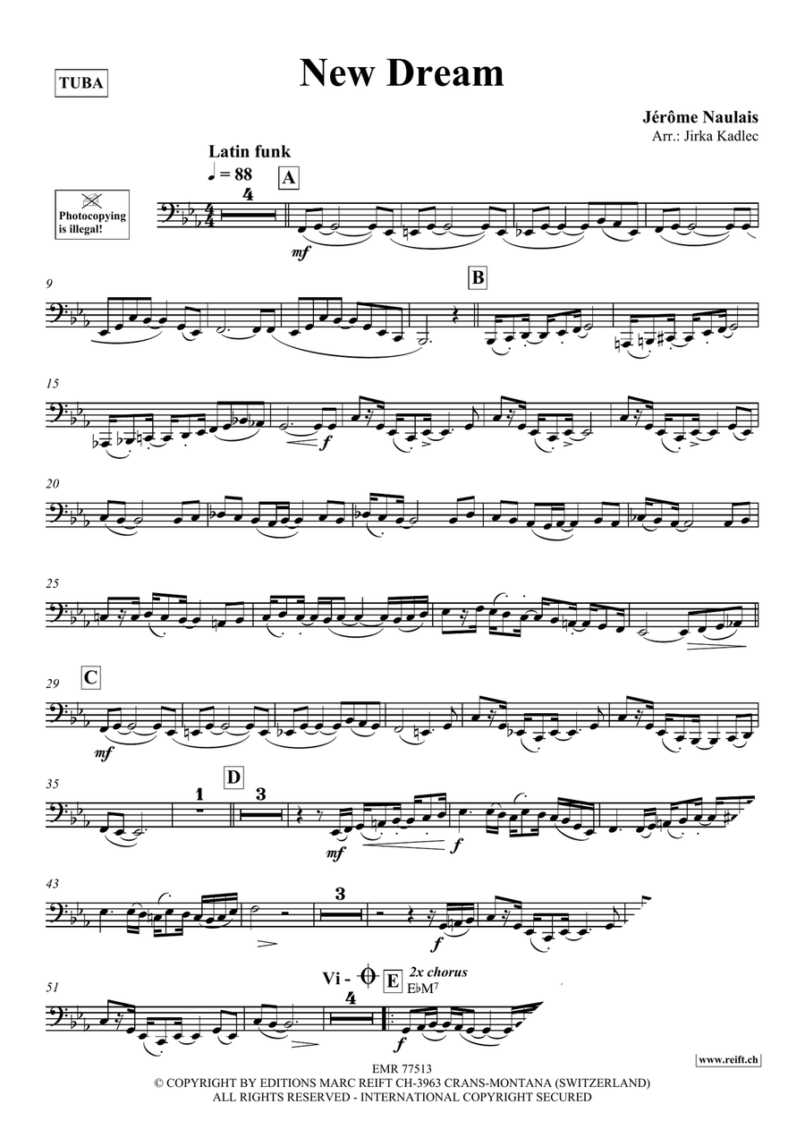 New Dream New Dream Tuba scores gallery preview page 4