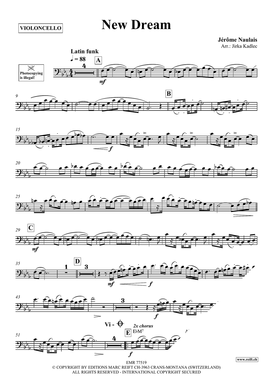 New Dream New Dream Piano Accompaniment scores gallery preview page 4