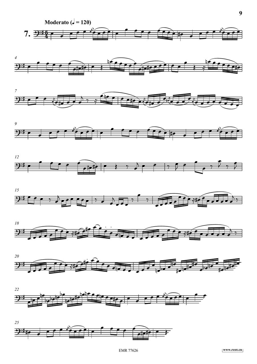 34 Studies 34 Studies Bassoon Solo scores gallery preview page 9