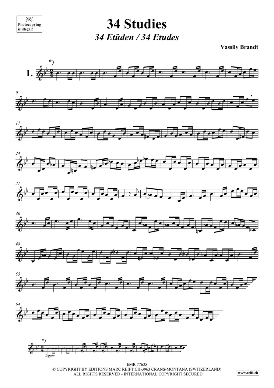 34 Studies 34 Studies Horn scores gallery preview page 3