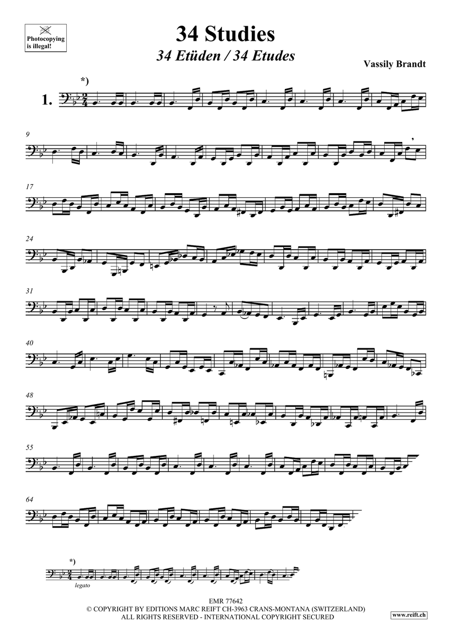 34 Studies 34 Studies Tuba scores gallery preview page 3
