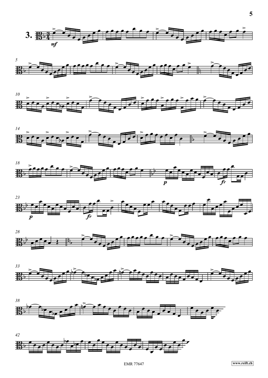 34 Studies 34 Studies Viola Solo scores gallery preview page 5