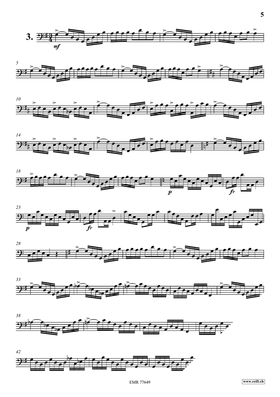 34 Studies 34 Studies Double Bass scores gallery preview page 5
