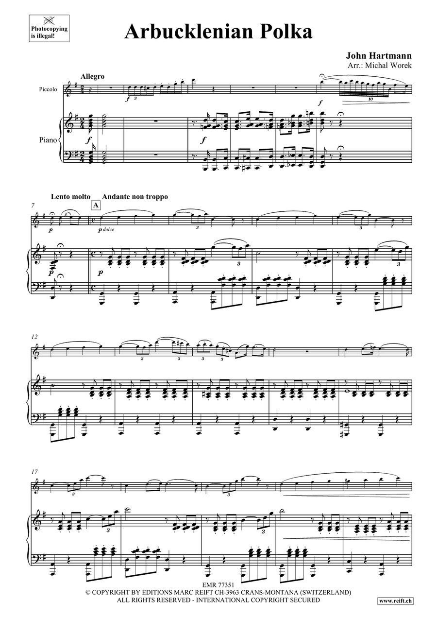 Arbucklenian Polka Arbucklenian Polka Piccolo scores gallery preview page 4