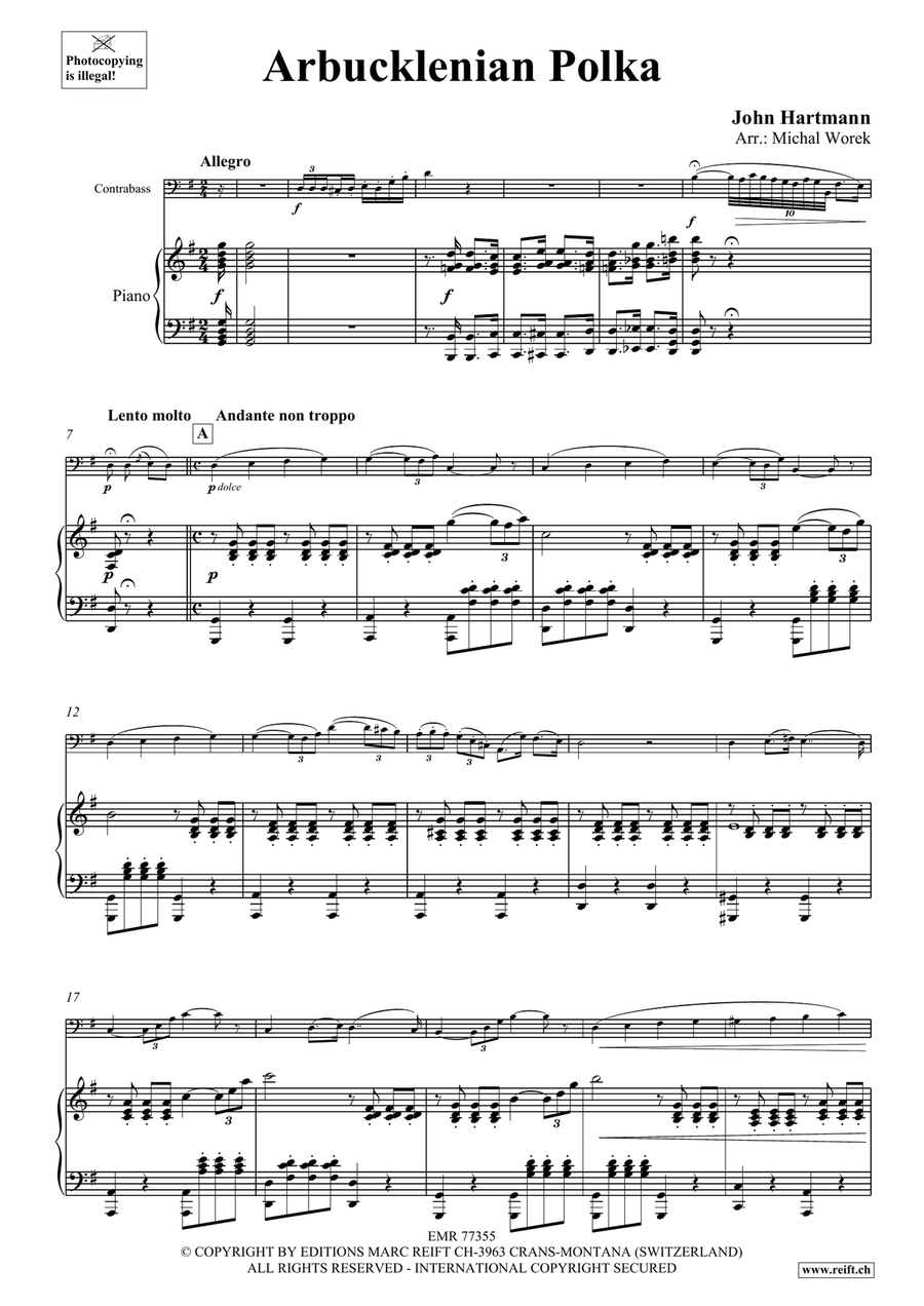 Arbucklenian Polka Arbucklenian Polka Double Bass scores gallery preview page 4