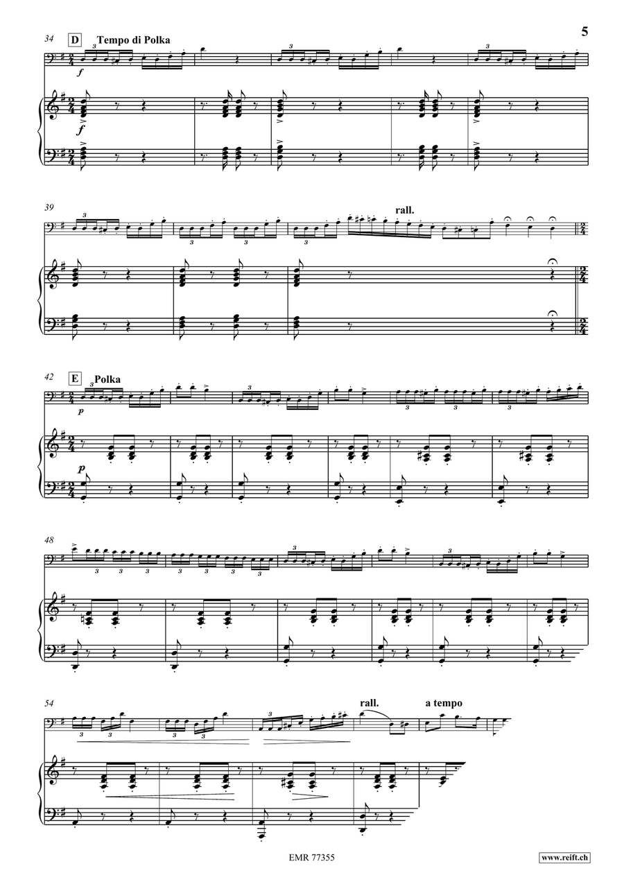 Arbucklenian Polka Arbucklenian Polka Double Bass scores gallery preview page 6