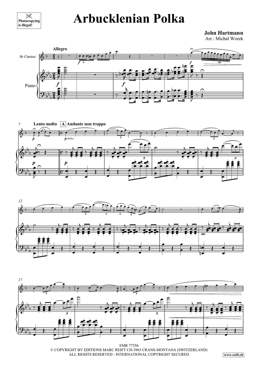 Arbucklenian Polka Arbucklenian Polka Clarinet Solo scores gallery preview page 4