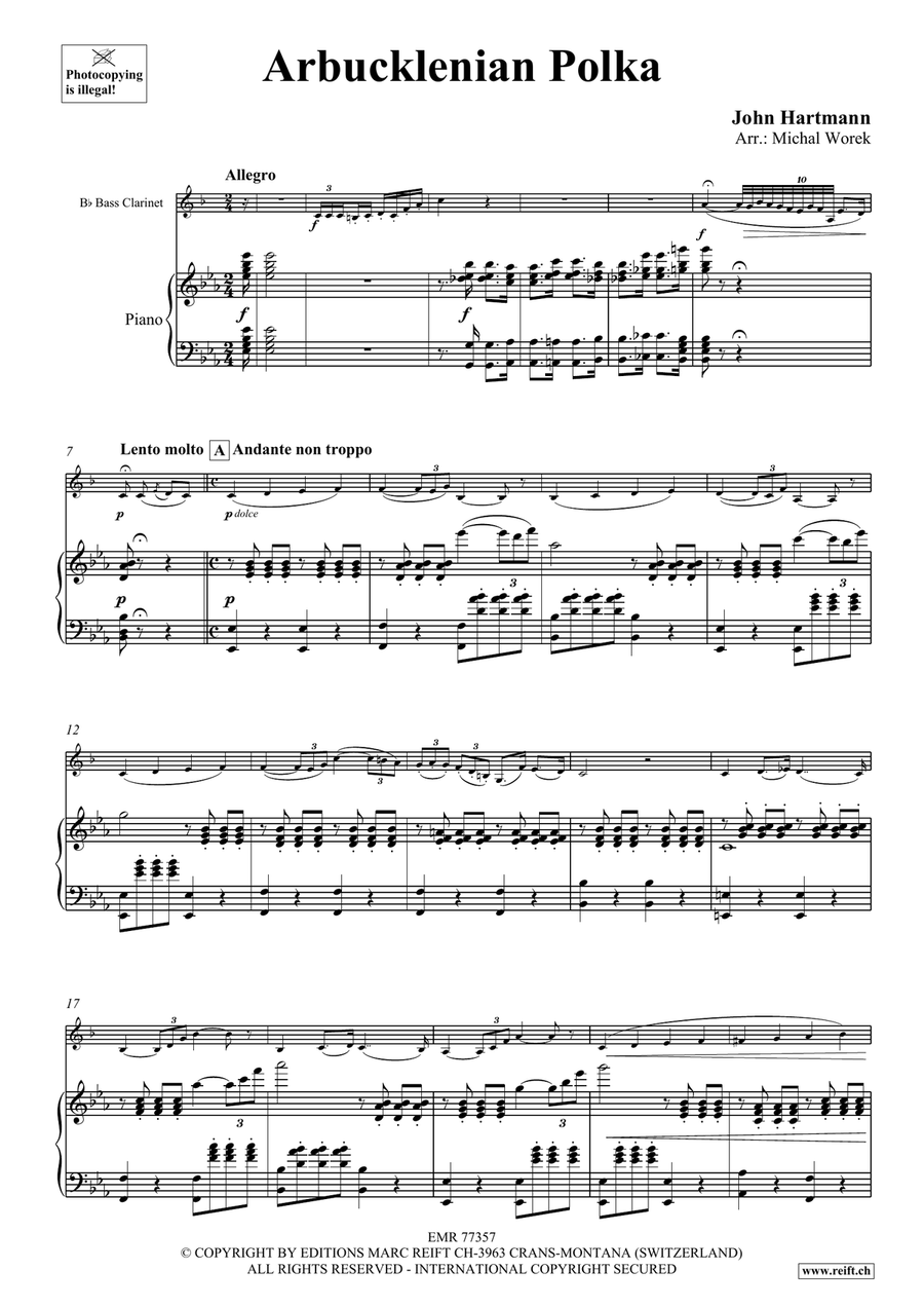 Arbucklenian Polka Arbucklenian Polka Bass Clarinet scores gallery preview page 4