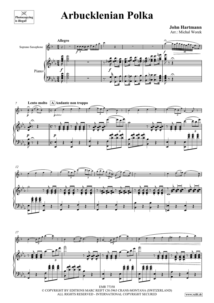 Arbucklenian Polka Arbucklenian Polka Soprano Saxophone scores gallery preview page 4