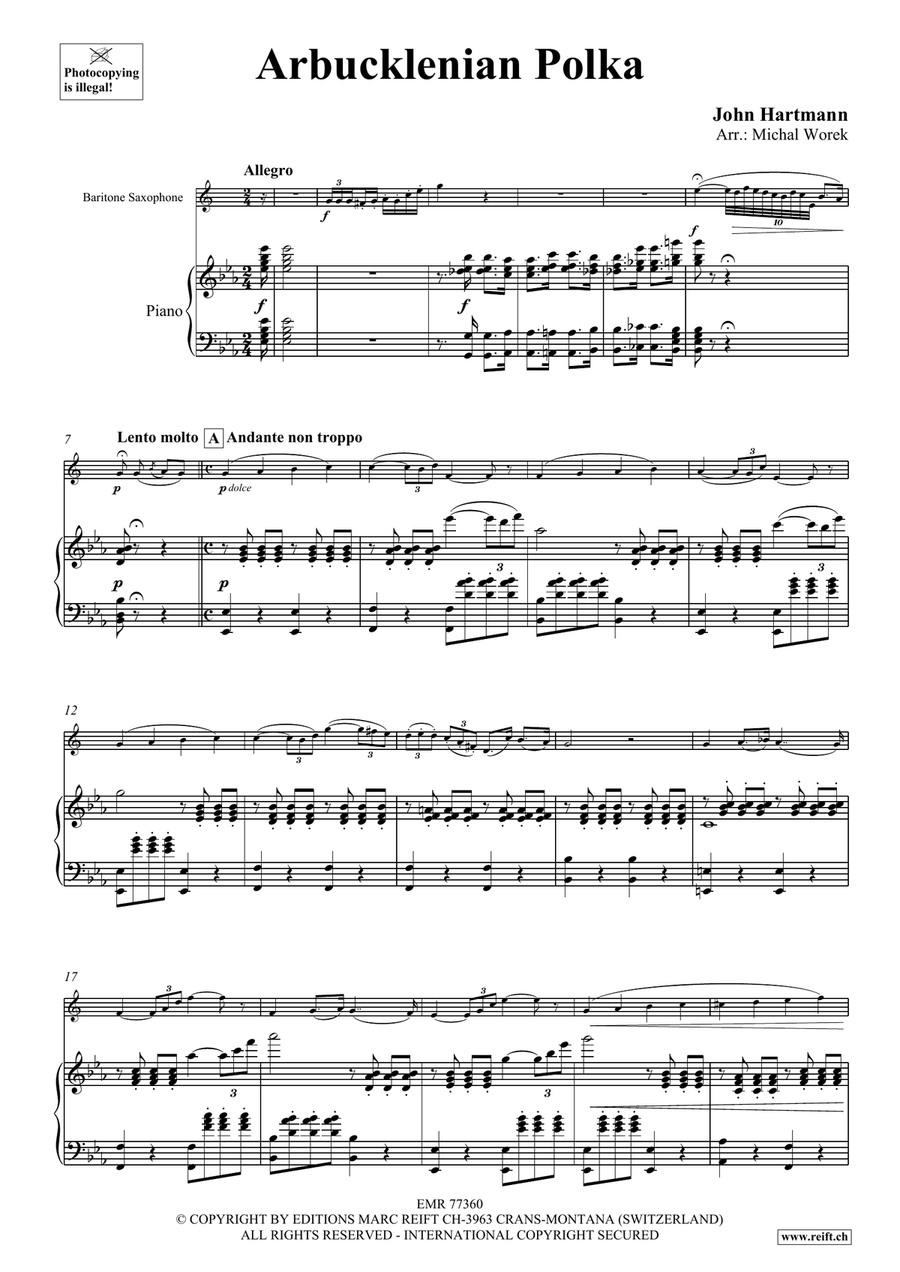 Arbucklenian Polka Arbucklenian Polka Baritone Saxophone scores gallery preview page 4
