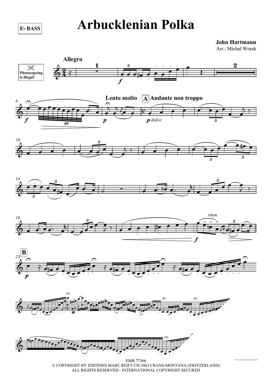 Arbucklenian Polka Arbucklenian Polka Voice Solo scores gallery preview page 3