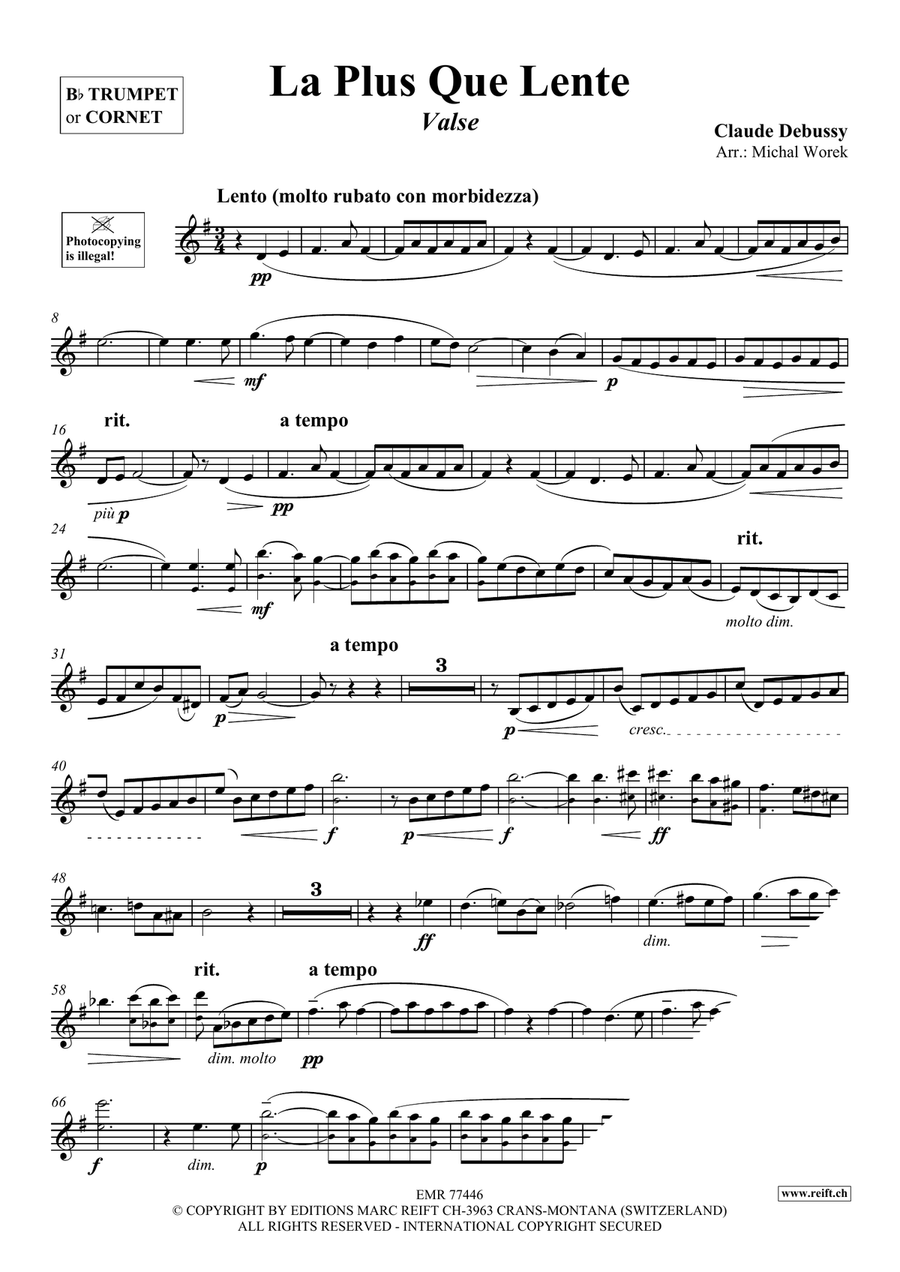 La Plus Que Lente La Plus Que Lente Cornet scores gallery preview page 3