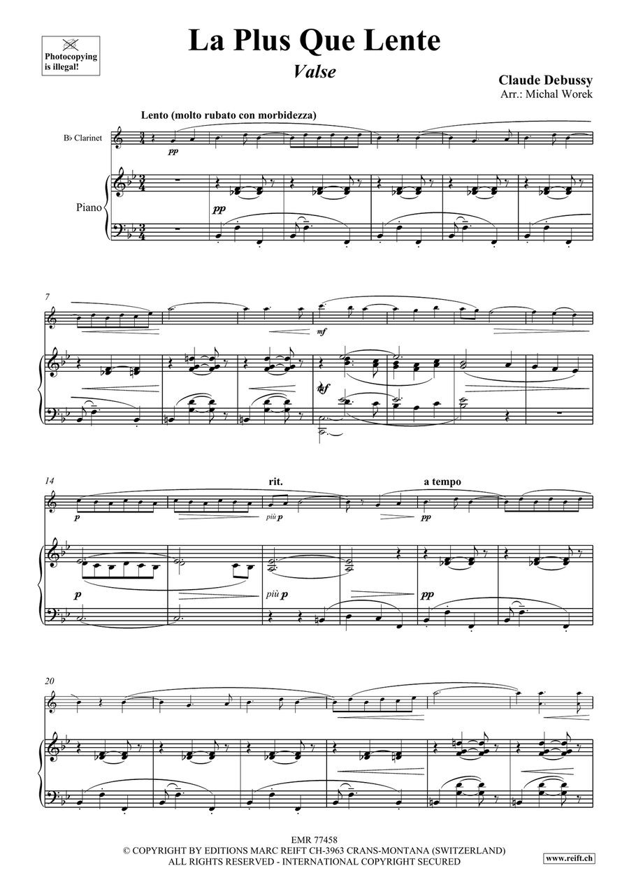 La Plus Que Lente La Plus Que Lente Clarinet Solo scores gallery preview page 4