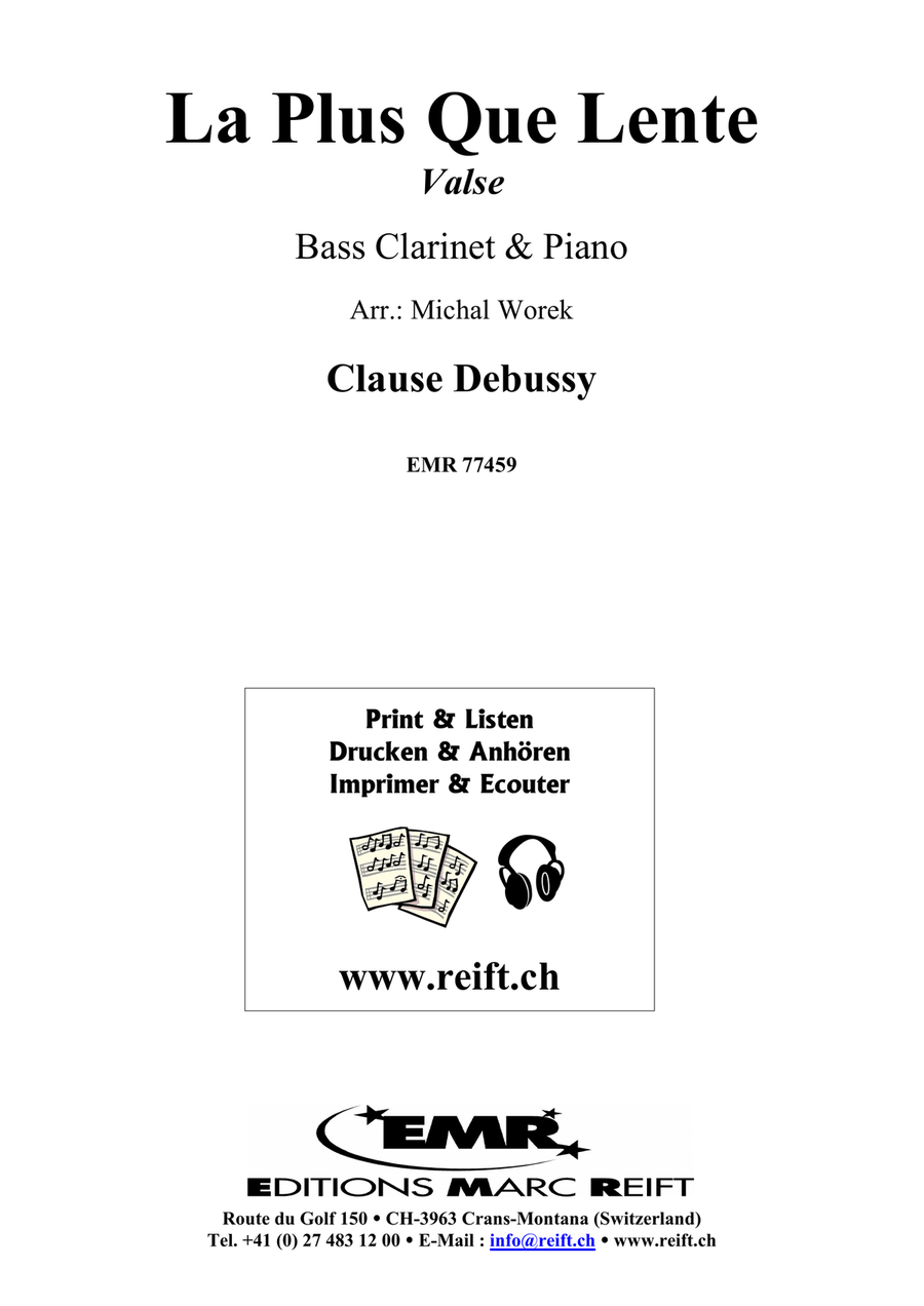 La Plus Que Lente La Plus Que Lente Bass Clarinet scores gallery preview page 2