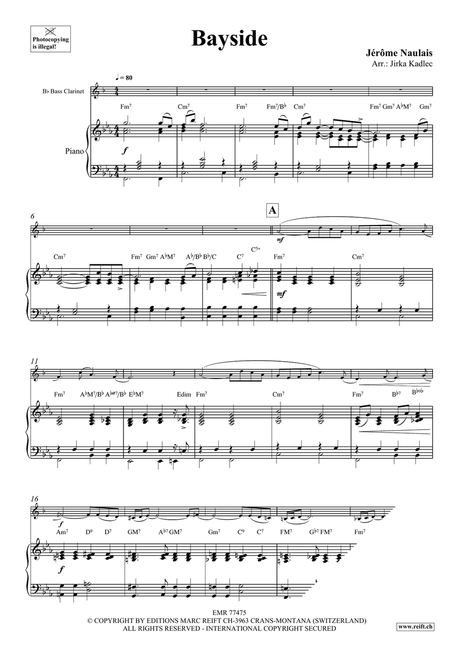 Bayside Bayside Bass Clarinet scores gallery preview page 4
