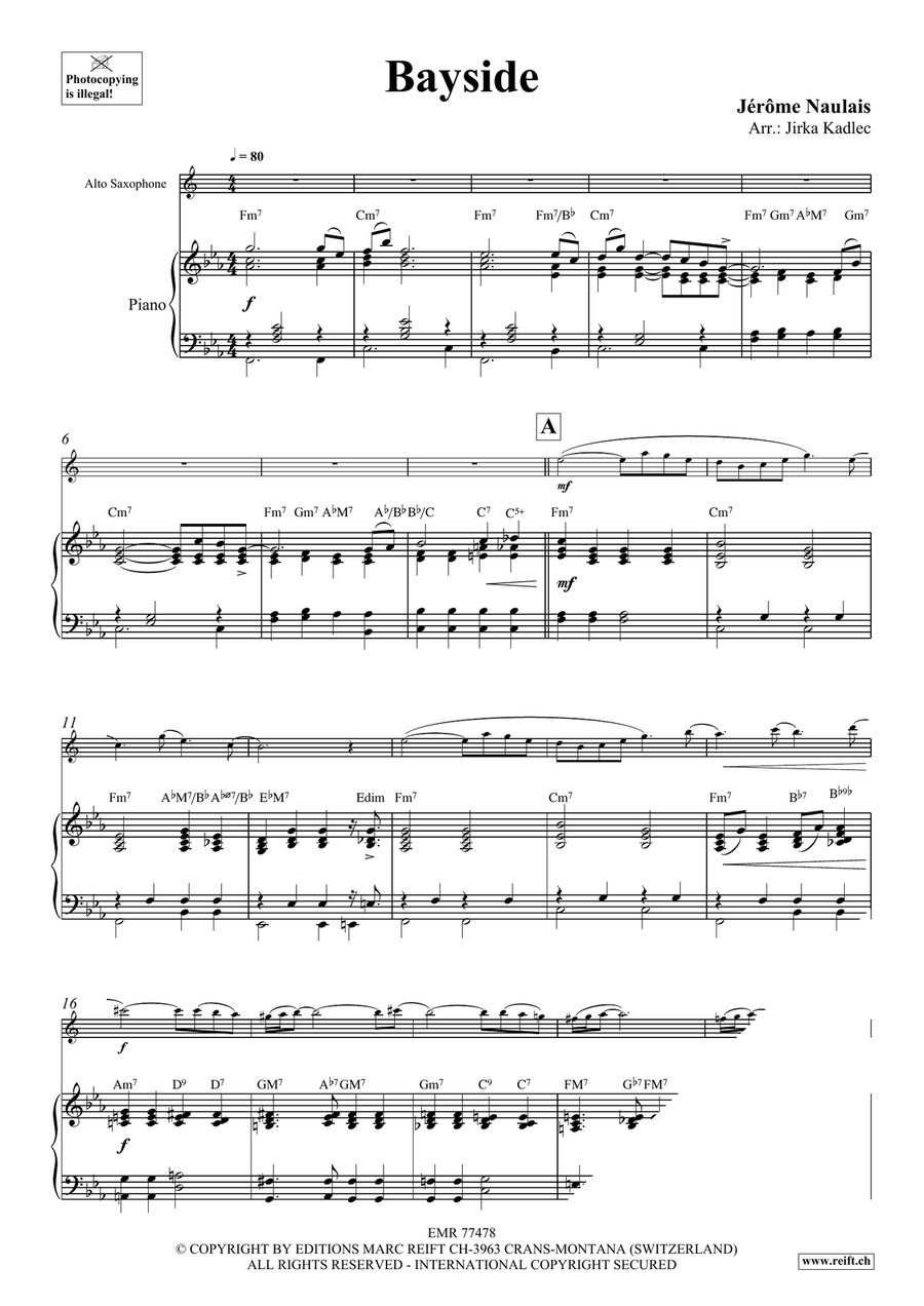 Bayside Bayside Alto Saxophone scores gallery preview page 4