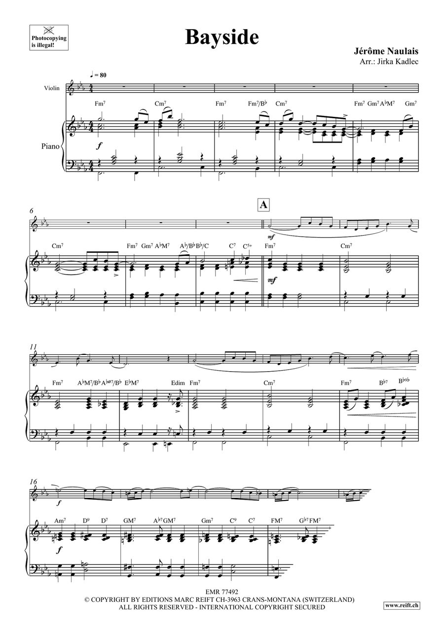 Bayside Bayside Violin Solo scores gallery preview page 4
