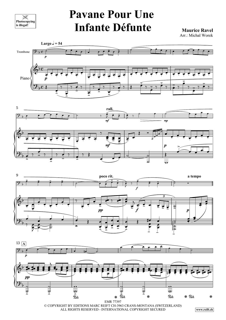 Pavane Pour Une Infante Défunte Piano Accompaniment scores gallery preview page 3