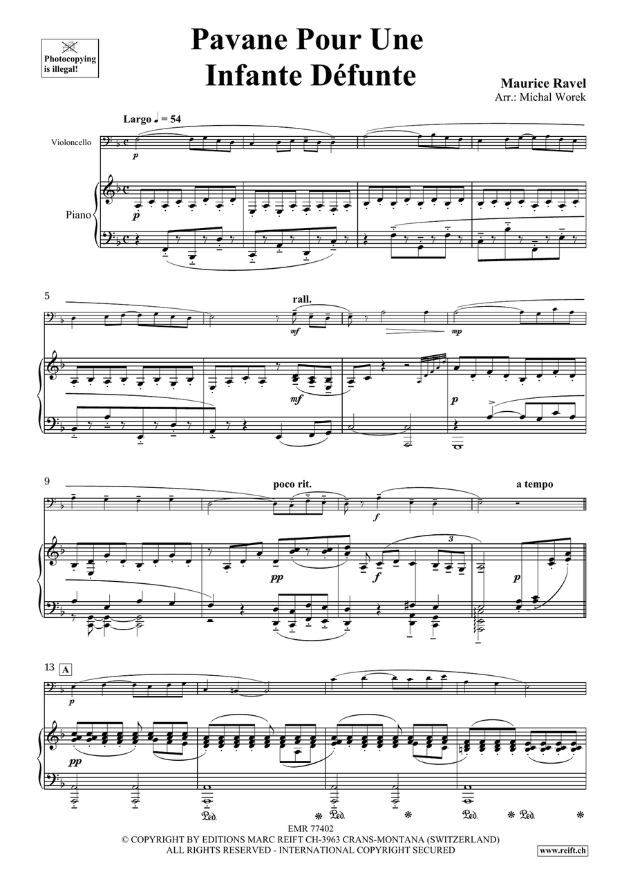 Pavane Pour Une Infante Défunte Piano Accompaniment scores gallery preview page 3