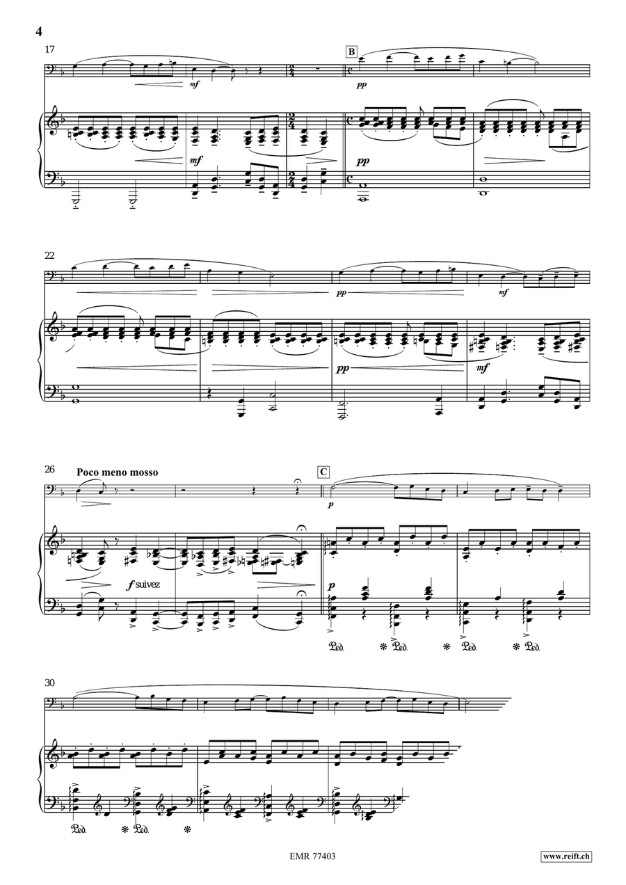 Pavane Pour Une Infante Défunte Double Bass scores gallery preview page 4