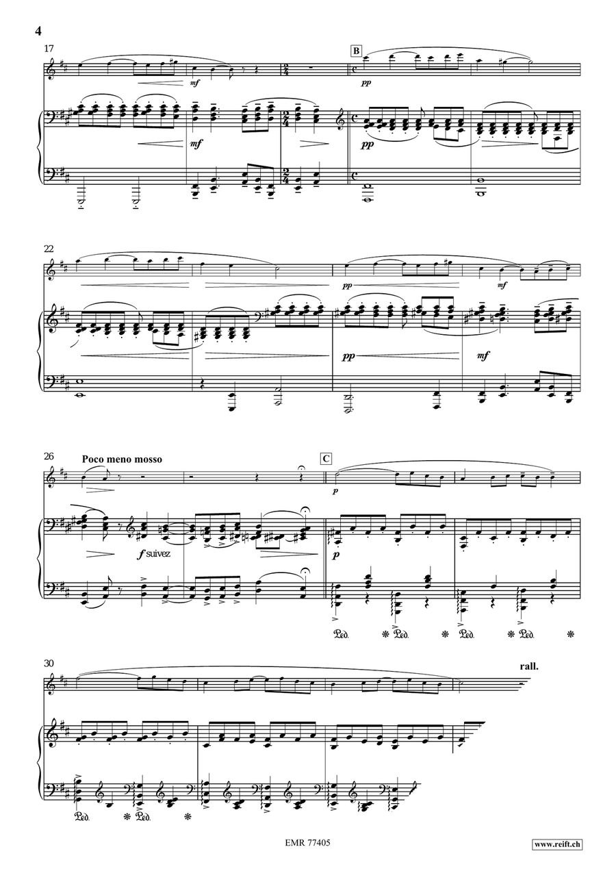 Pavane Pour Une Infante Défunte Flute Solo scores gallery preview page 4