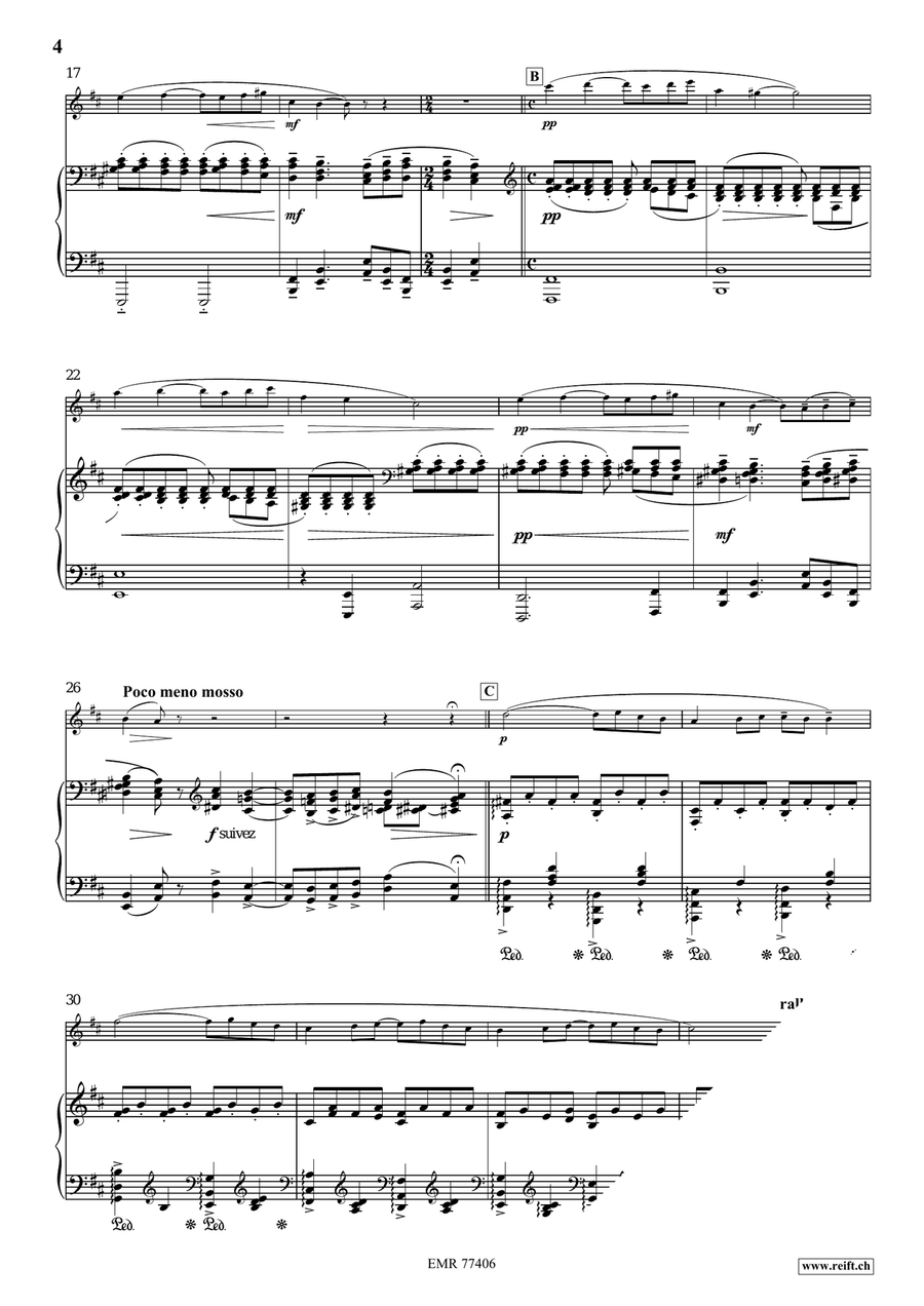 Pavane Pour Une Infante Défunte Violin Solo scores gallery preview page 4