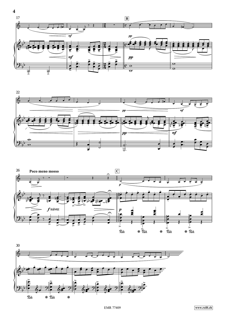 Pavane Pour Une Infante Défunte Bass Clarinet scores gallery preview page 4