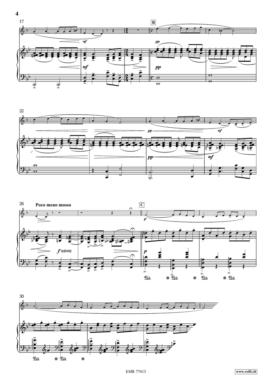 Pavane Pour Une Infante Défunte Horn scores gallery preview page 4