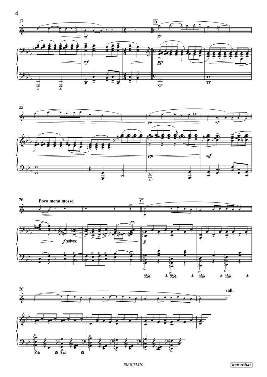 Pavane Pour Une Infante Défunte Alto Saxophone scores gallery preview page 4