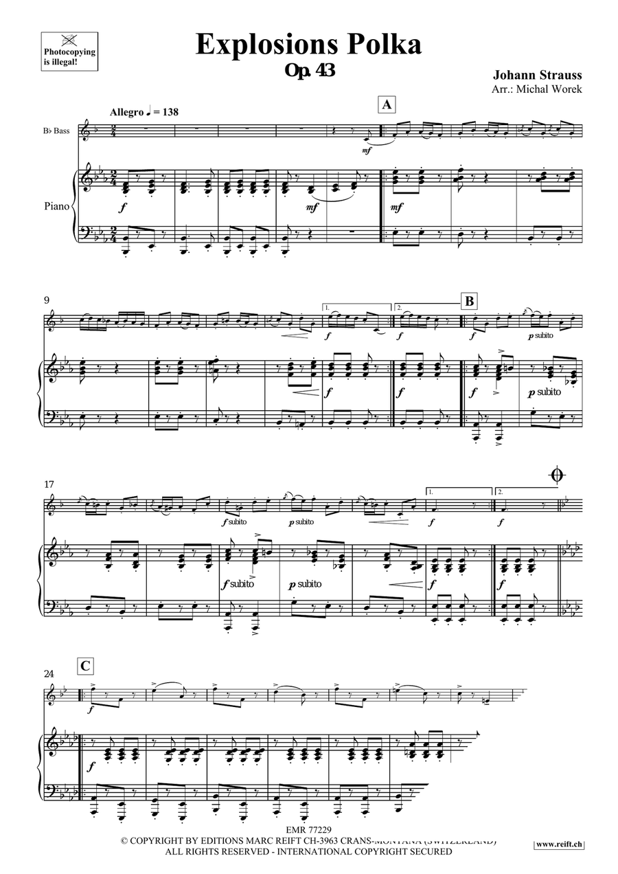 Explosions Polka Explosions Polka Voice Solo scores gallery preview page 3