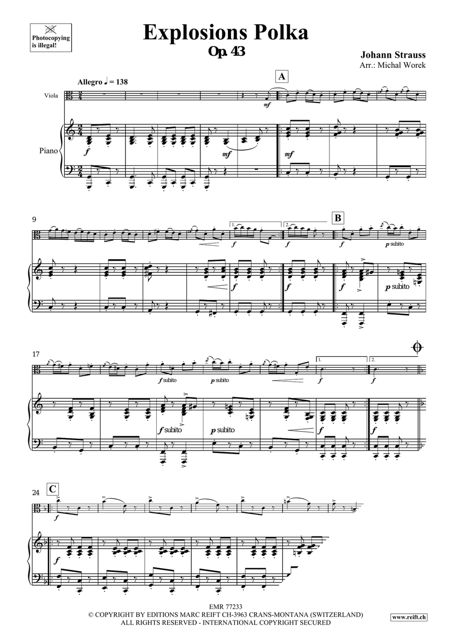Explosions Polka Explosions Polka Piano Accompaniment scores gallery preview page 3